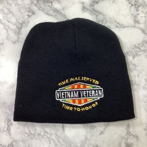 Vietnam Veteran Toboggan Beanie Cap Hat One Size Embroidered US Army NWOT